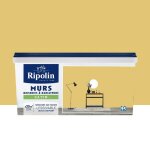Peinture murs boiseries radiateurs ripolin satin jaune peske 25 l Peinture murs boiseries radiateurs ripolin satin jaune peske 25 l