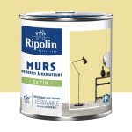 Peinture murs boiseries radiateurs ripolin satin jaune sinding 05 l