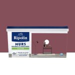 Peinture murs boiseries radiateurs ripolin satin rose mazurka 25 l