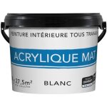 Peinture - marque - mur et plafond blanc mat - 3 l - bicouche - intérieur Peinture - marque - mur et plafond blanc mat - 3 l - bicouche - intérieur