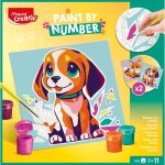 Peinture au num�ro de chien et renard - maped creativ - activit� de peinture pour enfants - loisir cr�atif ...