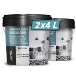 Peinture - reoxyl - jovira - acrylique - mat - blanc - 2x4 litres