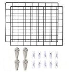 Ple - mle grille murale panneau mural lot de 2 laffichage de photos dcoration muraleorganiseur multicolore ...