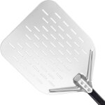 Pelle  pizza 40 x 30 cm - glisse facilement sur la pierre  pizza - pelle  pizza perfore avec grande ...