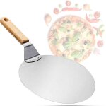 Pelle à pizza en acier inoxydable avec manche en bois pelle à pizza pierre à pizza pain gâteau serveur ... Pelle à pizza en acier inoxydable avec manche en bois pelle à pizza pierre à pizza pain gâteau serveur ...