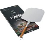 Pelle  pizza - einnenffer - aluminium - manche en bois - surface 305x355 mm - compatible barbecue