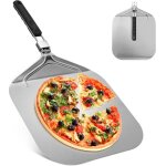 Pelle  pizza professionnelle ? pelle perfore avec poigne pliable pour cuisson de pizzas et pains (32 ...
