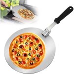 Pelle � pizza ronde de 305 cm en acier inoxydable avec poign�e pliable pour pizza pain p�te p�tisseries ...