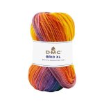 Pelote de laine brio xl - 100g - dmc : laine �paisse multicolore pour lhiver(. . . ) - 400 orange