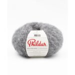 Pelote de laine m�rino � tricoter phil love wool - phildar(. . . ) - gris chin� moyen