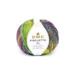 Pelote de laine � tricoter pirouette xl - 200gr - dmc(. . . ) - 1100 multicolore