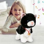 Peluche animal chat électronique avec 8 actions cadeau idéal pour les filles à partir de 3 ans (noir ... Peluche animal chat électronique avec 8 actions cadeau idéal pour les filles à partir de 3 ans (noir ...