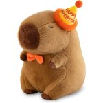 Peluche capybara jouet25cm peluche capybara avec chapeau plush joyeux capybara poup�e en peluche brun ...