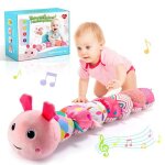 Peluche chenille atopdream - expérience multisensorielle - matériaux non toxiques - rose Peluche chenille atopdream - expérience multisensorielle - matériaux non toxiques - rose