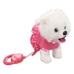 Peluche chien lectronique interactif chantant jouet marchant avec t�l�commande laisse cadeaux anniversaire ...