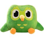 Peluche chouette duolingo verte duo plushie de duo the owl cartoon anime owl doll Peluche chouette duolingo verte duo plushie de duo the owl cartoon anime owl doll