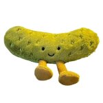 Peluche cornichon vert petit coussin dcoratif en forme de lgume cadeau danniversaire pour enfant