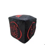 Peluche cube - lyo - dragon ball z - noir / rouge - mat�riaux doux - certifi�e s�curit� europ�enne
