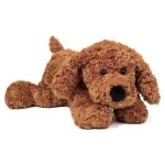 Peluche - hermann teddy original - chien souple - 30 cm - marron - pour enfants � partir de 3 ans
