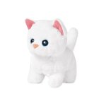Peluche interactive chat robot - robot animal en peluche - jouet interactif - qui marche aboie et roule ...