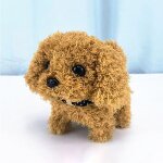 Peluche interactive dog robot - husky sib�rien jouet interactif - chien qui marche aboie et roule - marronrobo ...