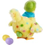 Peluche interactive poule pondant ?ufsjauneint / ext24x24x18cm lot4favorise motricit� intelligence yyv ...