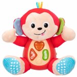 Peluche interactive - winfun - santa 46507 - singe chante et apprend - multicolore - petit