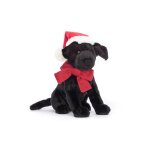 Peluche - jellycat - pippa black labrador - h : 22 cm - l : 8 cm - noir
