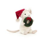 Peluche - jellycat - souris joyeuse - 18 cm - lavable � la main - d�corative et de jeux