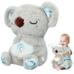 Peluche koala loutre respirantsjouet bb 0 - 5ans avec berceuses lumires respiration calmantecadeau ...