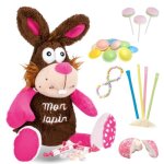 Peluche mon lapin accompagn�e dun sachet de 25 confiseries bonbons denfance � offrir � p�ques ou pour ...