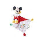Peluche mickey avec mouchoir 21 x 21 cm - doudou souris enfant - set cadeau naissance + 1 carte tigre ...