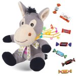 Peluche ane et son assortiment de 20 chocolats kinder celebrations daim