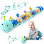 Peluche musicale en forme de chenille pour bb de 0  12 mois multi - sensorielle froissement hochet ...