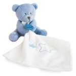 Peluche ourson bonbon avec doudou baby nat