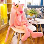 Peluche panthère rose de 80 cm jouet mignon à longues jambes animal doux léopard rose poupée en peluche ... Peluche panthère rose de 80 cm jouet mignon à longues jambes animal doux léopard rose poupée en peluche ...