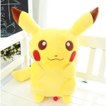 Peluche - pokemon - pikachu - jaune - 20 cm - léger remplissage coton pp Peluche - pokemon - pikachu - jaune - 20 cm - léger remplissage coton pp