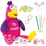 Peluche ma poulette accompagn�e dun sachet de 25 confiseries bonbons denfance � offrir � p�ques ou pour ...
