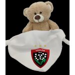 Peluche - rct - ours - 21 cm - personnalisable - bandana attache sucette Peluche - rct - ours - 21 cm - personnalisable - bandana attache sucette