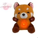 Peluche qui respire panda roux musicale et lumineuse ? veilleuse bb ? sons apaisants