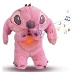 Peluche qui respire rose stitch 32 cm ? lumire & musique apaisante ? jouet fille ? peluche interactif ...