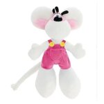 Peluche - diddl - diddl en salopette - 30cm - rose - mixte