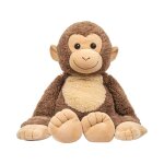 Peluche singe c�lin lest�e - jeux 2 momes - marron - h25 cm