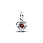 Pendentif charm - pandora - eternity rouge - couleur rouge - mixte - adulte