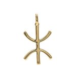 Pendentif croix berbere en plaqué or 750 amazigh lhomme libre Pendentif croix berbere en plaqué or 750 amazigh lhomme libre
