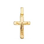 Pendentif - mdaille christ sur la croix or 18 carats 750 jaune - chaines offertes - 18pch22273
