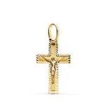 Pendentif - mdaille christ sur la croix or 18 carats 750 jaune - chaines offertes - 18pch22276