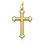 Pendentif - m�daille croix or 18 carats 750 jaune - chaine offerte - 18pc16952