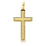 Pendentif - mdaille croix or 18 carats 750 jaune - chaine offerte - 18pc16953