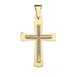 Pendentif - mdaille croix or 18 carats 750 jaune - chaines offertes - 18pc2059